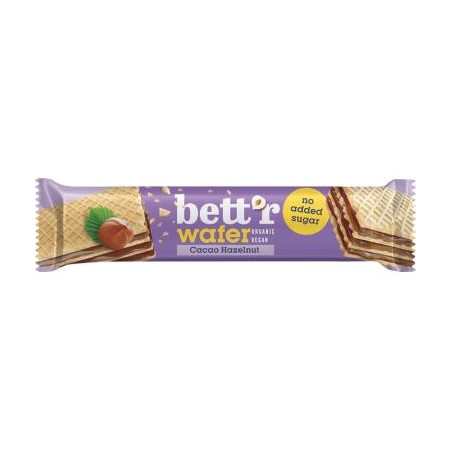 WAFELEK Z KREMEM ORZECHOWO - KAKAOWYM BEZ DODATKU CUKRÓW BIO 30 g - BETT'R