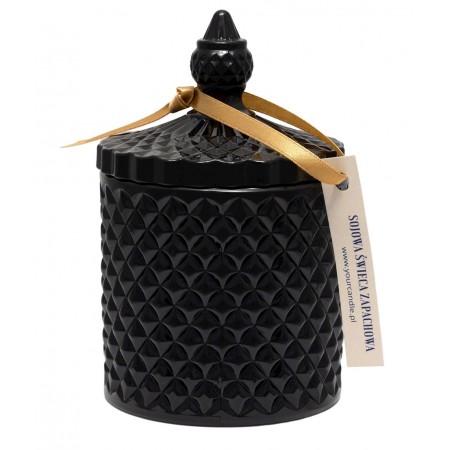 ŚWIECA SOJOWA ZAPACHOWA W KRYSZTALE SŁONY KARMEL 250 ml - YOUR CANDLE