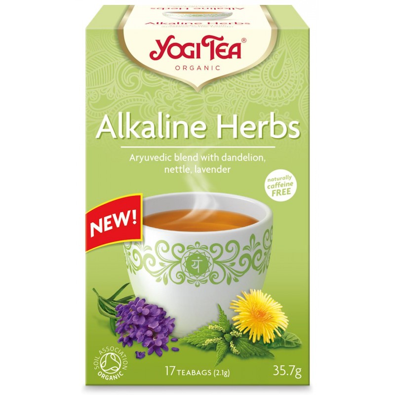 HERBATKA ZIOŁA ALKALICZNE (ALKALINE HERBS) BIO (17 x 2,1 g) 35,7 g - YOGI TEA