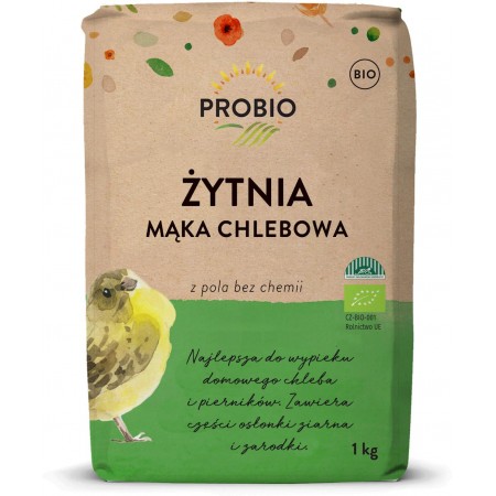 MĄKA ŻYTNIA CHLEBOWA TYP 720 BIO 1 kg - PROBIO