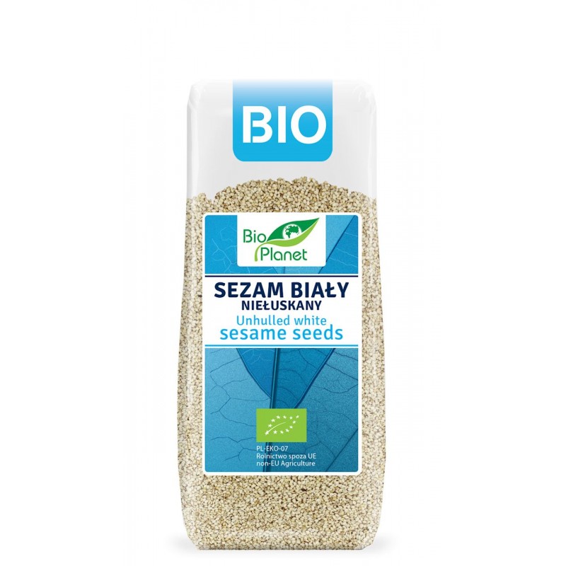 SEZAM BIAŁY NIEŁUSKANY BIO 200 g - BIO PLANET