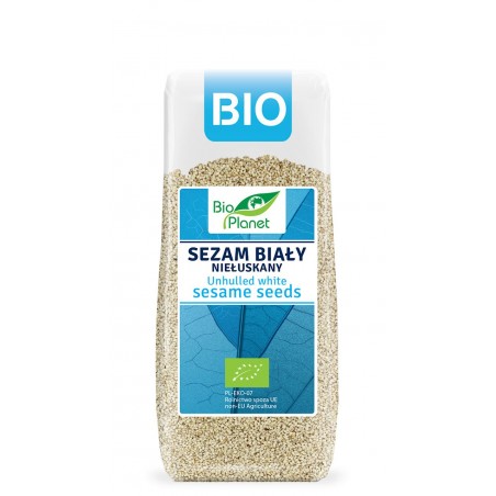 SEZAM BIAŁY NIEŁUSKANY BIO 200 g - BIO PLANET
