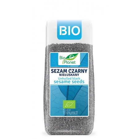 SEZAM CZARNY NIEŁUSKANY BIO 200 g - BIO PLANET