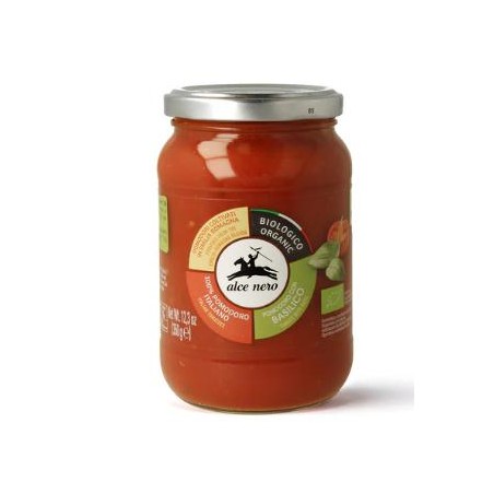 SOS POMIDOROWY Z BAZYLIĄ BIO 350 g - ALCE NERO