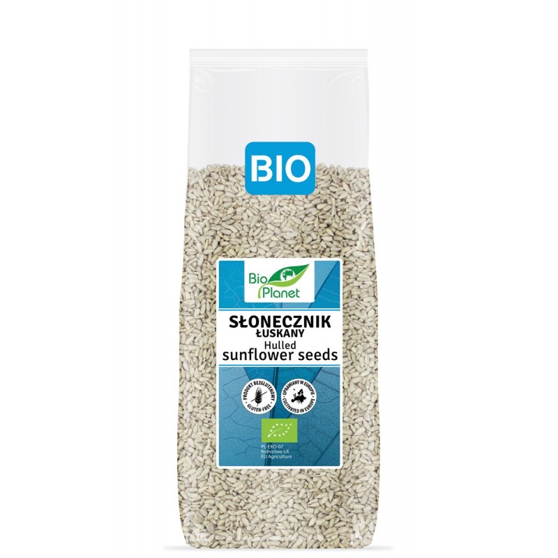 SŁONECZNIK ŁUSKANY BEZGLUTENOWY BIO 800 g - BIO PLANET