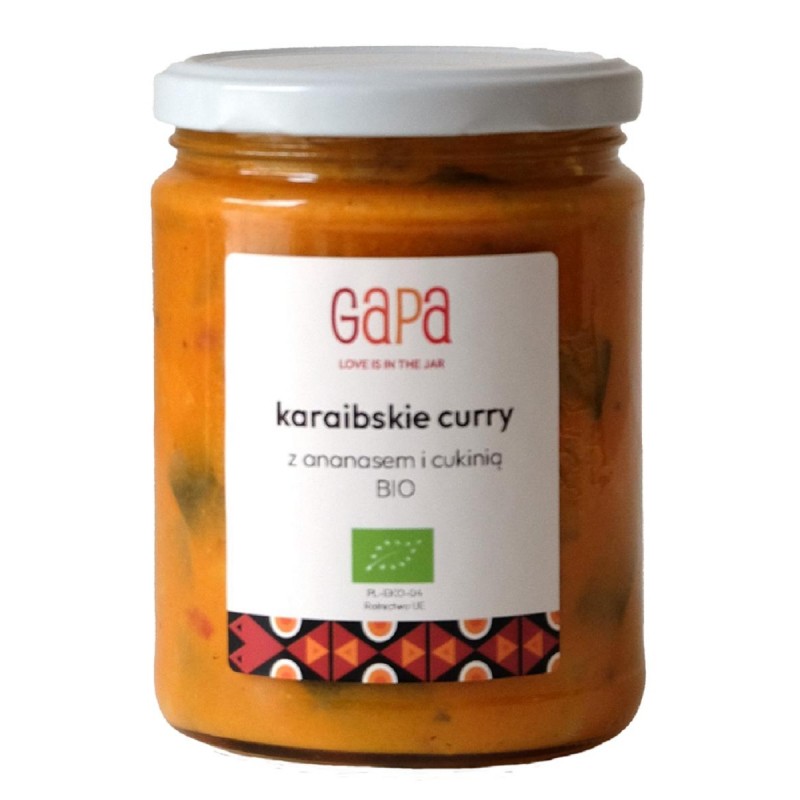 CURRY Z CUKINIĄ I ANANASEM KARAIBSKIE BIO 450 g - GAPA