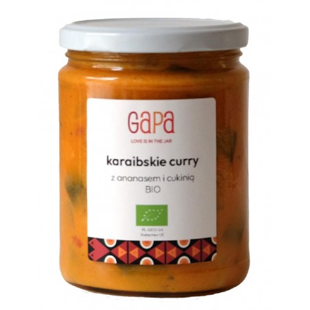 CURRY Z CUKINIĄ I ANANASEM KARAIBSKIE BIO 450 g - GAPA