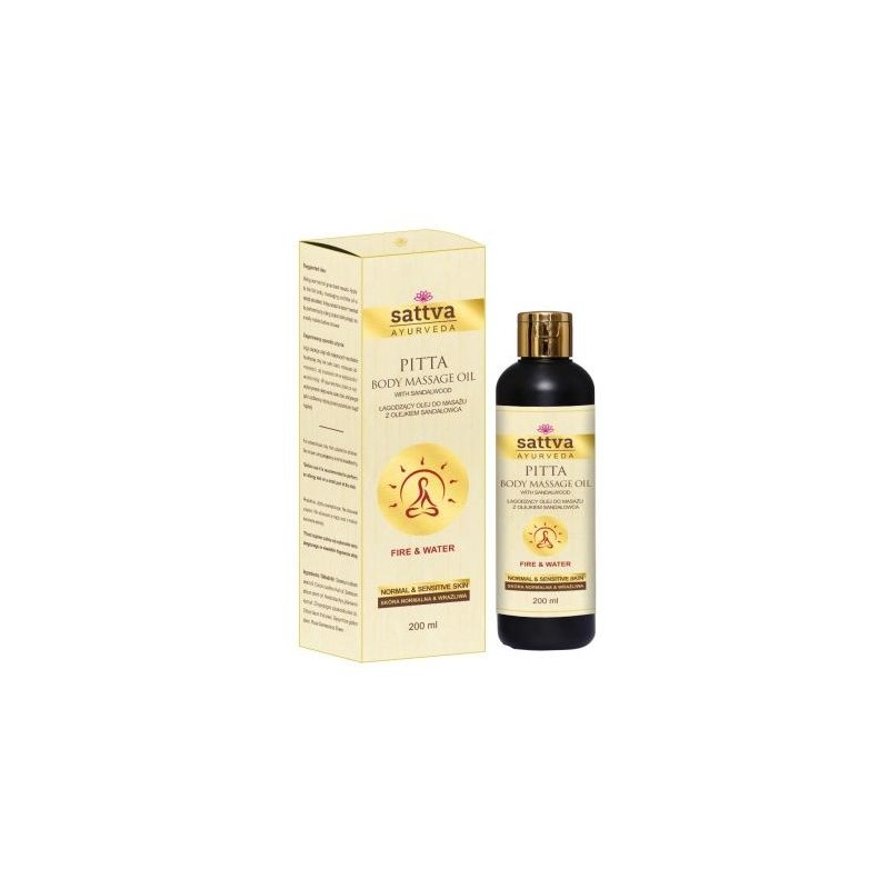 OLEJ DO MASAŻU ŁAGODZĄCY Z OLEJKIEM SANDAŁOWCA 200 ml - SATTVA (AYURVEDA)