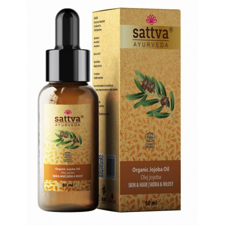 OLEJ DO CIAŁA I WŁOSÓW JOJOBA ECO 50 ml - SATTVA (AYURVEDA)