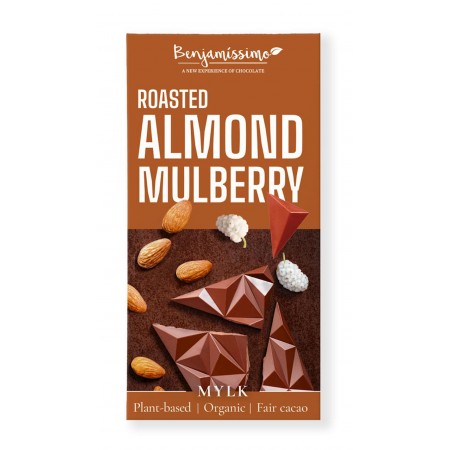 CZEKOLADA MIGDAŁY - MORWA BEZGLUTENOWA BIO 60 g - BENJAMISSIMO
