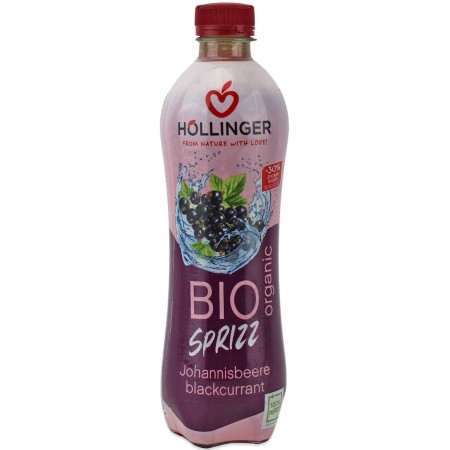 NAPÓJ GAZOWANY CZARNA PORZECZKA 30 % MNIEJ CUKRU BIO 500 ml - HOLLINGER