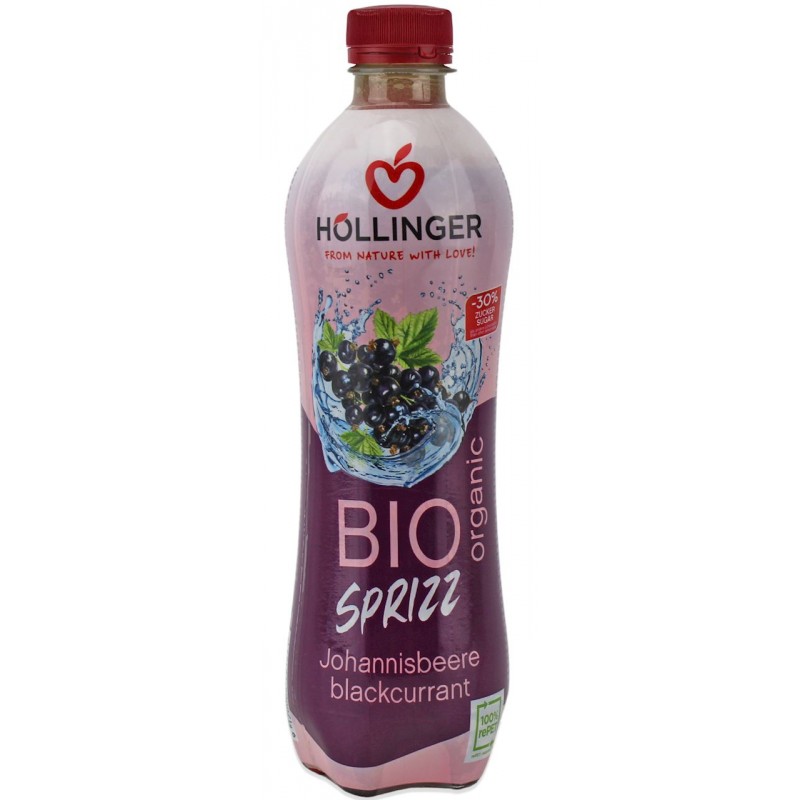 NAPÓJ GAZOWANY CZARNA PORZECZKA 30 % MNIEJ CUKRU BIO 500 ml - HOLLINGER