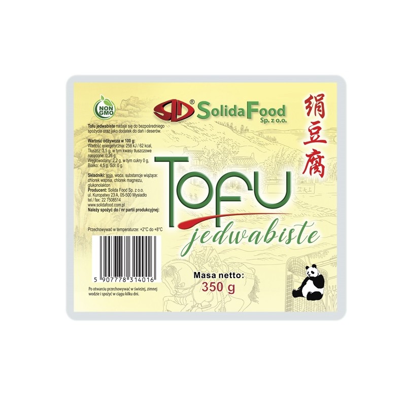 TOFU JEDWABISTE 350 g - SOLIDA FOOD