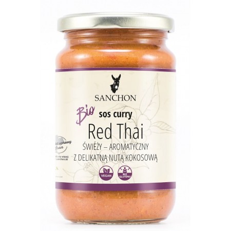 SOS CURRY RED THAI BEZGLUTENOWY BIO 340 g - SANCHON