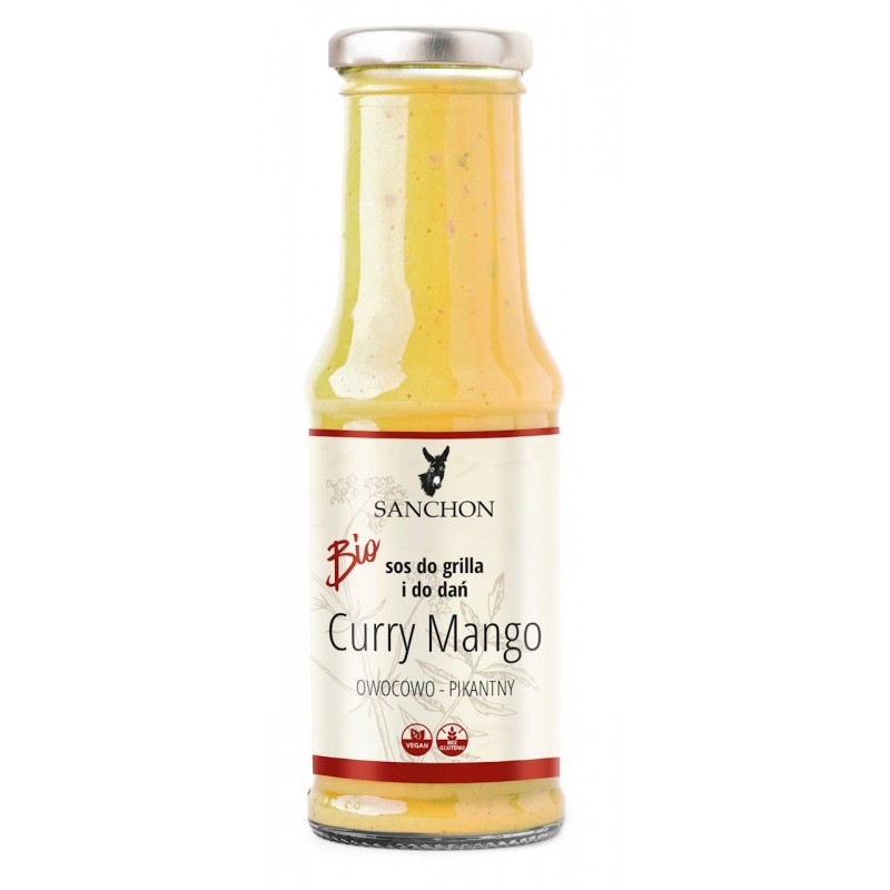 SOS CURRY MANGO BEZGLUTENOWY BIO 210 ml - SANCHON