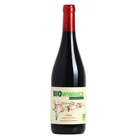 WINO CZERWONE PÓŁWYTRAWNE CUVÉE BIO 750 ml - WINNICE PRADOLINY (BIOWINNICA)