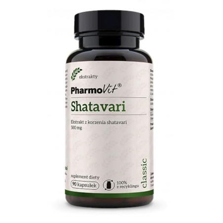 SHATAVARI EKSTRAKT (500 mg) BEZGLUTENOWY 90 KAPSUŁEK - PHARMOVIT (CLASSIC)