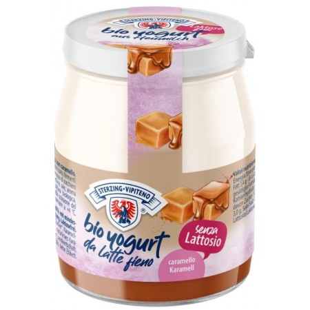 JOGURT KARMELOWY Z MLEKA SIENNEGO BEZGLUTENOWY BIO 150 g (SŁOIK) - STERZING-VIPITENO