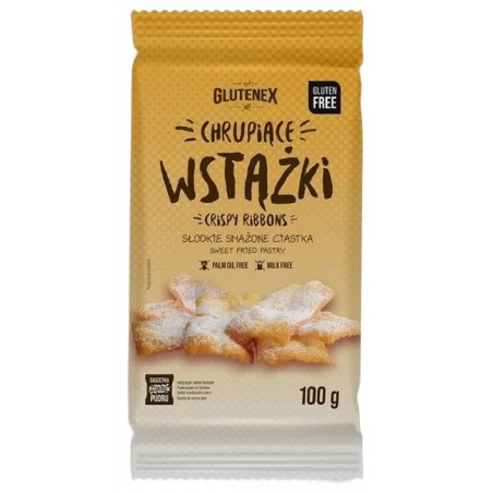CHRUPIĄCE WSTĄŻKI BEZGLUTENOWE 100 g - GLUTENEX (PRODUKT SEZONOWY)