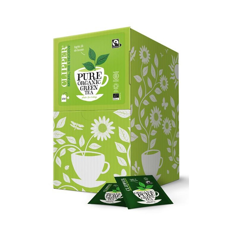 HERBATA ZIELONA FAIR TRADE BIO (250 x 2,0 g) 500 g - CLIPPER