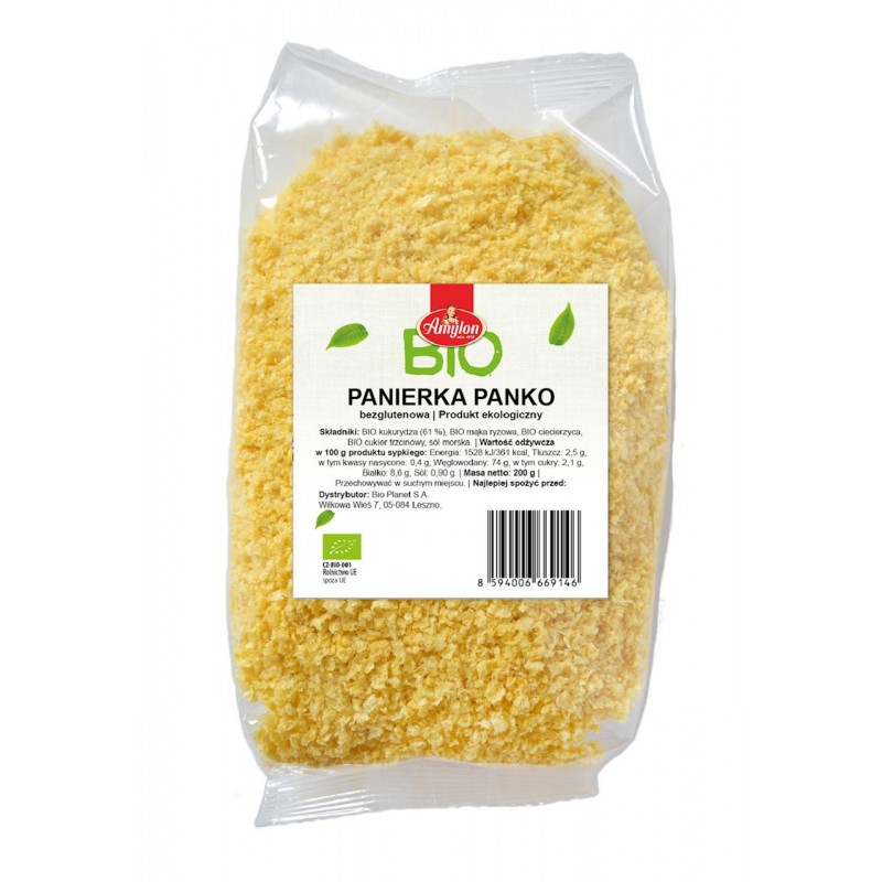 PANIERKA PANKO BEZGLUTENOWA BIO 200 g - AMYLON