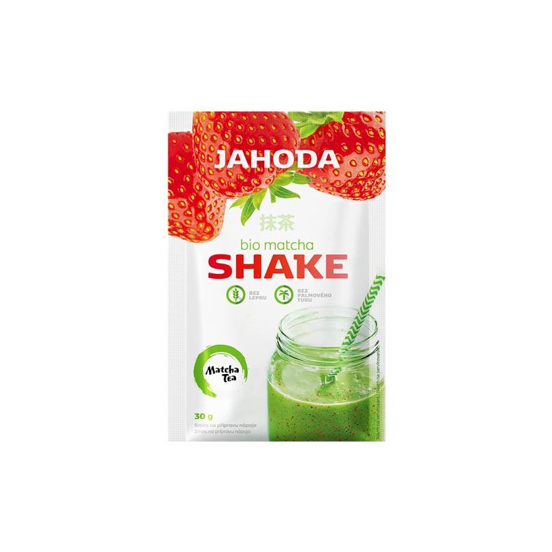 SHAKE Z MATCHĄ I TRUSKAWKAMI BEZGLUTENOWY BIO 30 g - AMYLON
