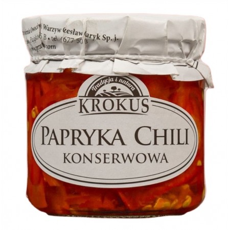 PAPRYKA KONSERWOWA CHILI BEZGLUTENOWA 180 g (90 g) - KROKUS