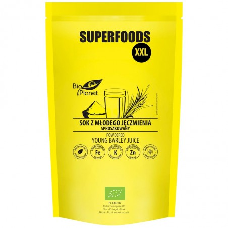 SOK Z MŁODEGO JĘCZMIENIA SPROSZKOWANY BIO 500 g - BIO PLANET