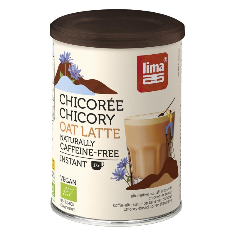 KAWA ZBOŻOWA INSTANT OWSIANA Z CYKORIĄ LATTE BIO 100 g - LIMA