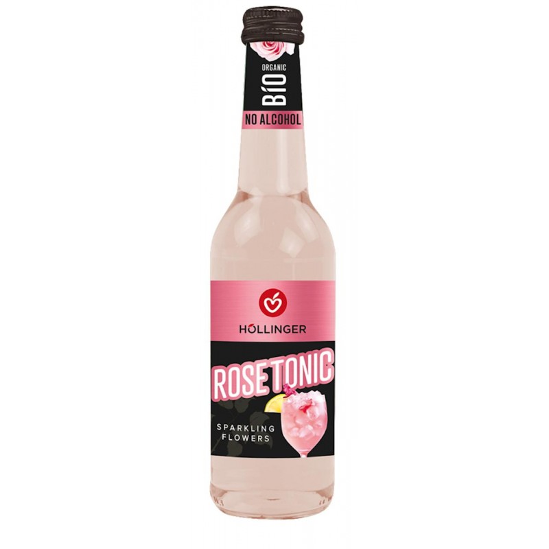 DRINK MUSUJĄCY BEZALKOHOLOWY ROSE TONIC BIO 330 ml - HOLLINGER