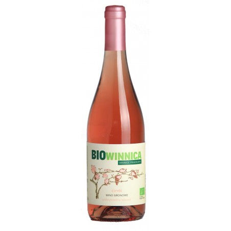 WINO RÓŻOWE PÓŁWYTRAWNE CUVÉE BIO 750 ml - WINNICE PRADOLINY (BIOWINNICA)