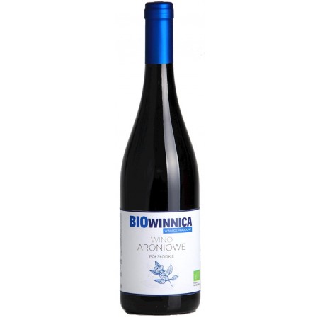WINO ARONIOWE PÓŁSŁODKIE BIO 750 ml - WINNICE PRADOLINY (BIOWINNICA)
