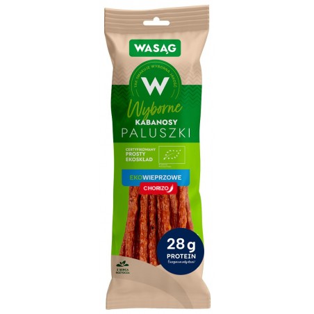 KABANOSY CHORIZO BIO 90 g - WASĄG (Z PÓŁKI)