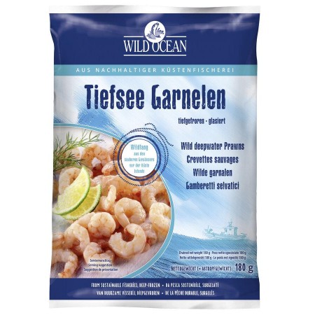 KREWETKI PÓŁNOCNE MROŻONE 180 g - WILD OCEAN