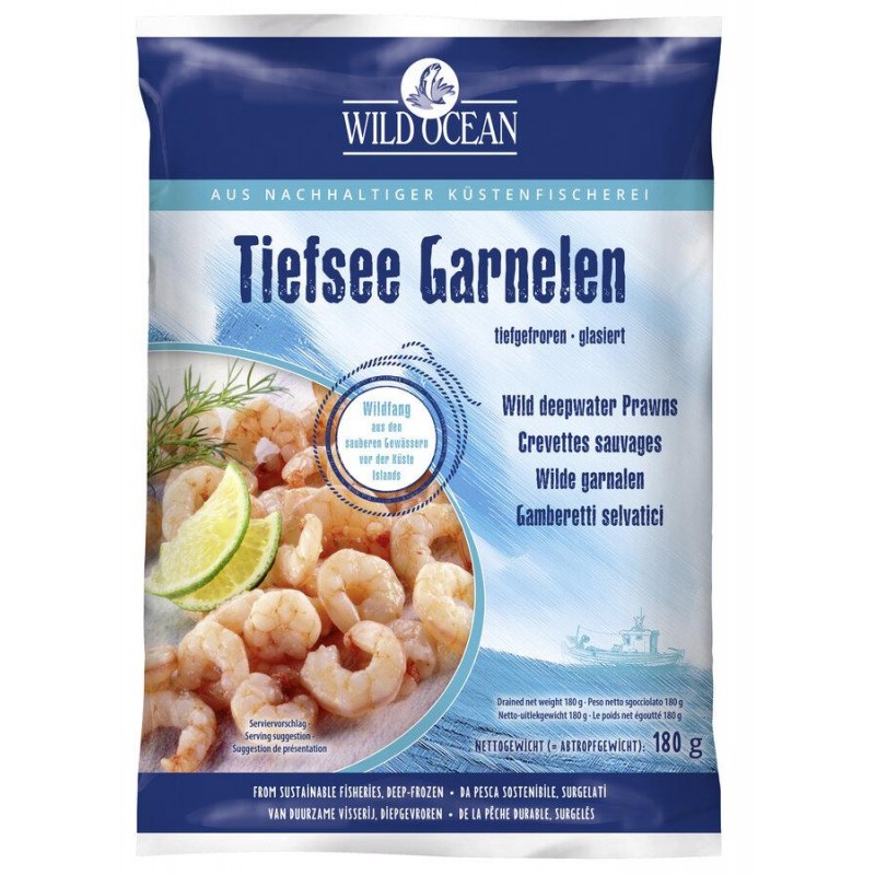 KREWETKI PÓŁNOCNE MROŻONE 180 g - WILD OCEAN