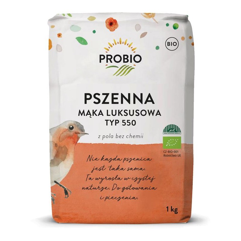 MĄKA PSZENNA LUKSUSOWA TYP 550 BIO 1 kg - PROBIO