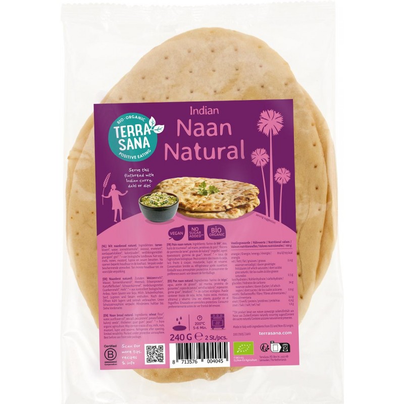 CHLEB NAAN BIO 240 g - TERRASANA