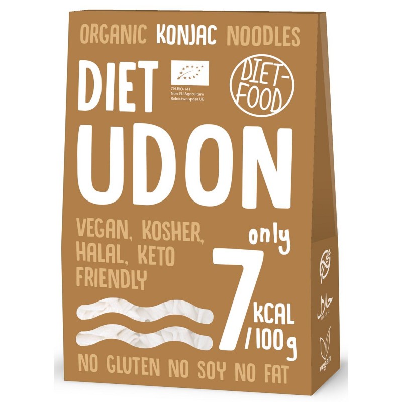 MAKARON (KONJAC) UDON BEZGLUTENOWY BIO 385 g (300 g) - DIET-FOOD