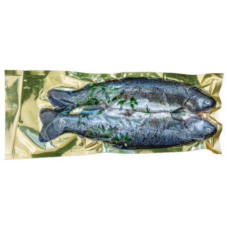PSTRĄG TĘCZOWY Z ZIOŁAMI NA GRILLA (około 0,60 kg) - SMOLIN FISH (NA ZAMÓWIENIE)