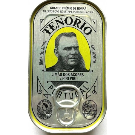 TUŃCZYK PREMIUM FILETY W OLIWIE Z OLIWEK Z CYTRYNĄ I PAPRYCZKĄ PIRI PIRI 120 g (78 g) - BON APPETIT (TENORIO)
