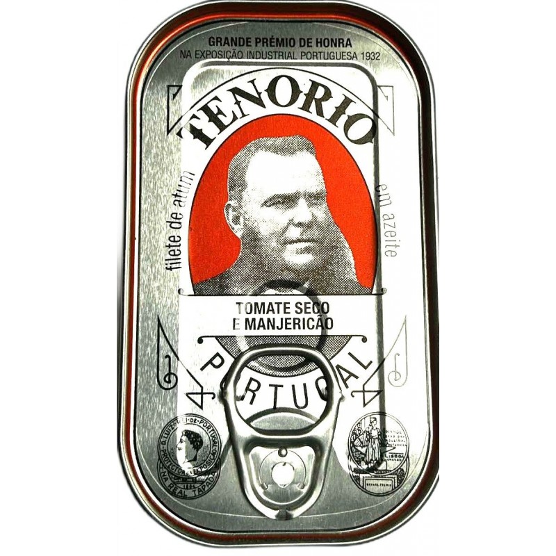 TUŃCZYK PREMIUM FILETY W OLIWIE Z OLIWEK Z SUSZONYMI POMIDORAMI I BAZYLIĄ 120 g (78 g) - BON APPETIT (TENORIO)