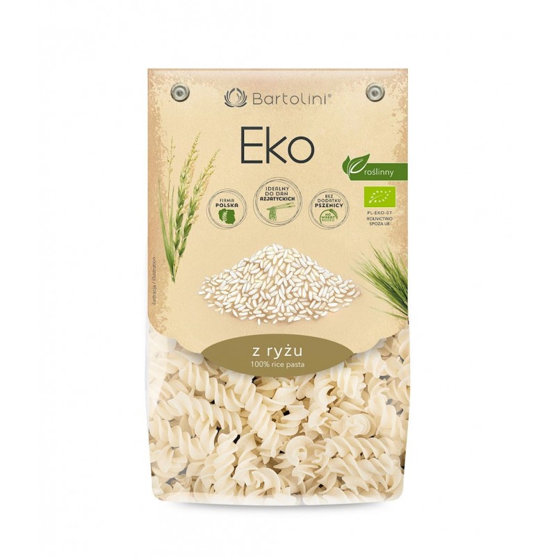 MAKARON (RYŻOWY) ŚWIDERKI BIO 250 g - BARTOLINI