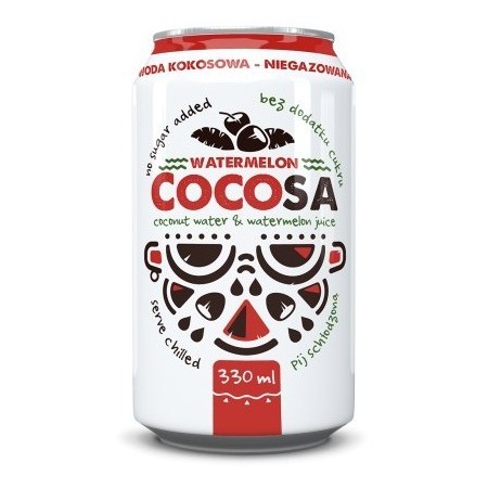 WODA KOKOSOWA Z SOKIEM Z ARBUZA 330 ml - DIET-FOOD (COCOSA)