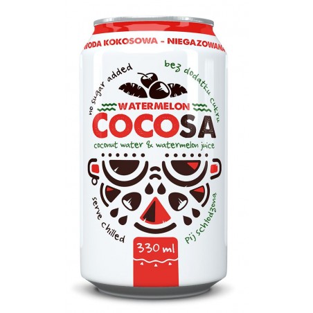 WODA KOKOSOWA Z SOKIEM Z ARBUZA 330 ml - DIET-FOOD (COCOSA)