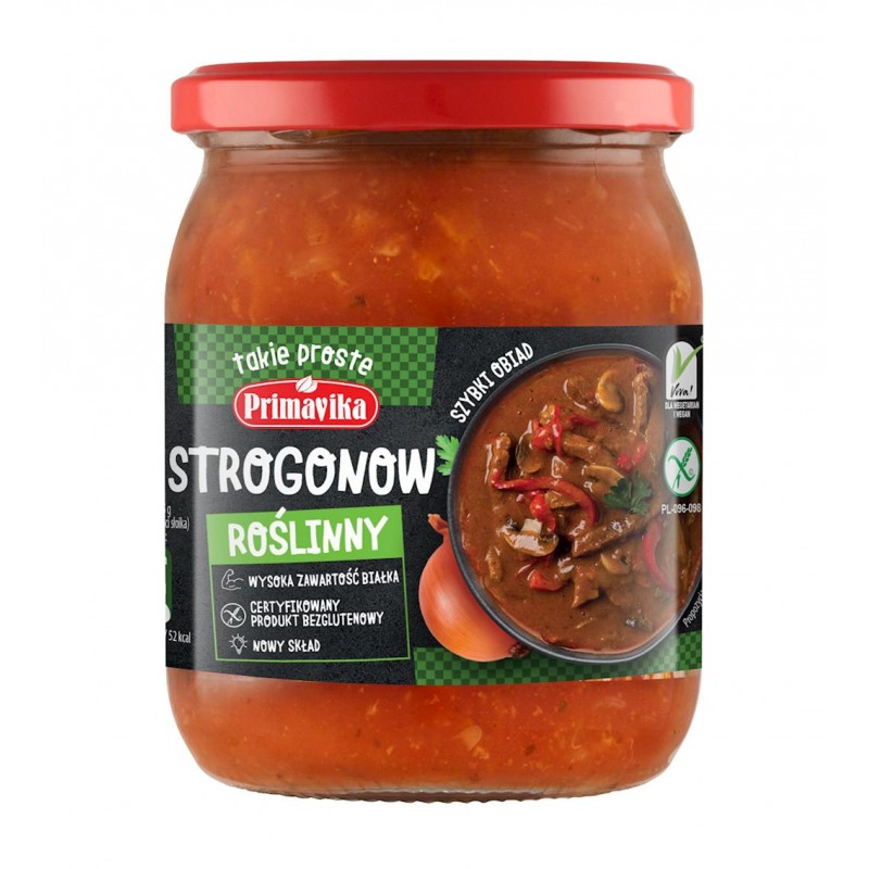 STROGONOW ROŚLINNY BEZGLUTENOWY 470 g - PRIMAVIKA