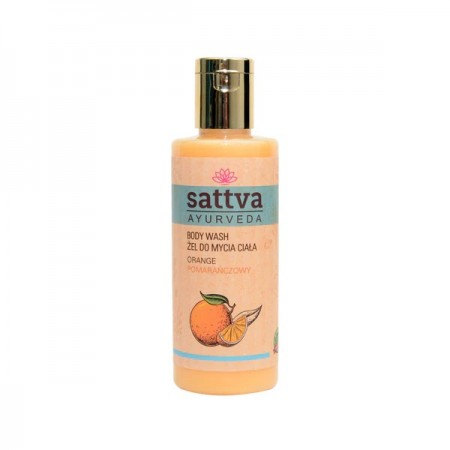 ŻEL DO MYCIA CIAŁA POMARAŃCZOWY 210 ml - SATTVA (AYURVEDA)