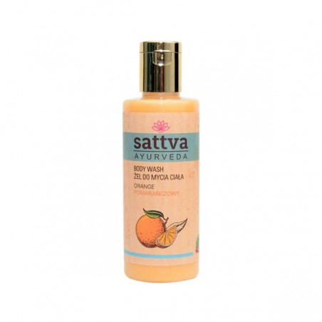 ŻEL DO MYCIA CIAŁA POMARAŃCZOWY 210 ml - SATTVA (AYURVEDA)