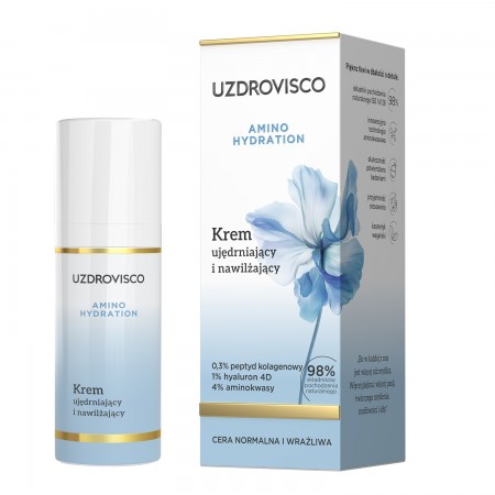 KREM DO TWARZY UJĘDRNAJĄCO - NAWILŻAJĄCY 50 ml - UZDROVISCO (AMINO HYDRATION)