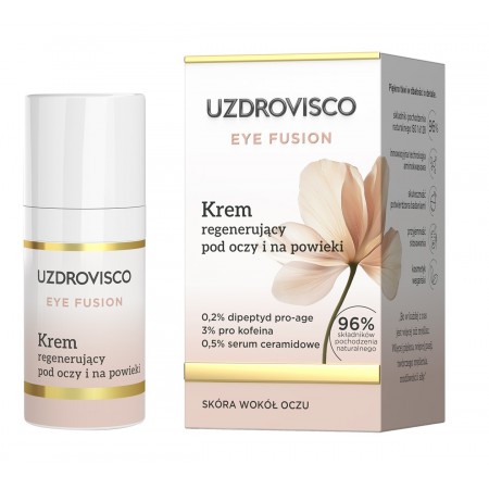 KREM POD OCZY I NA POWIEKI REGENERUJĄCY 15 ml - UZDROVISCO (EYE FUSION)