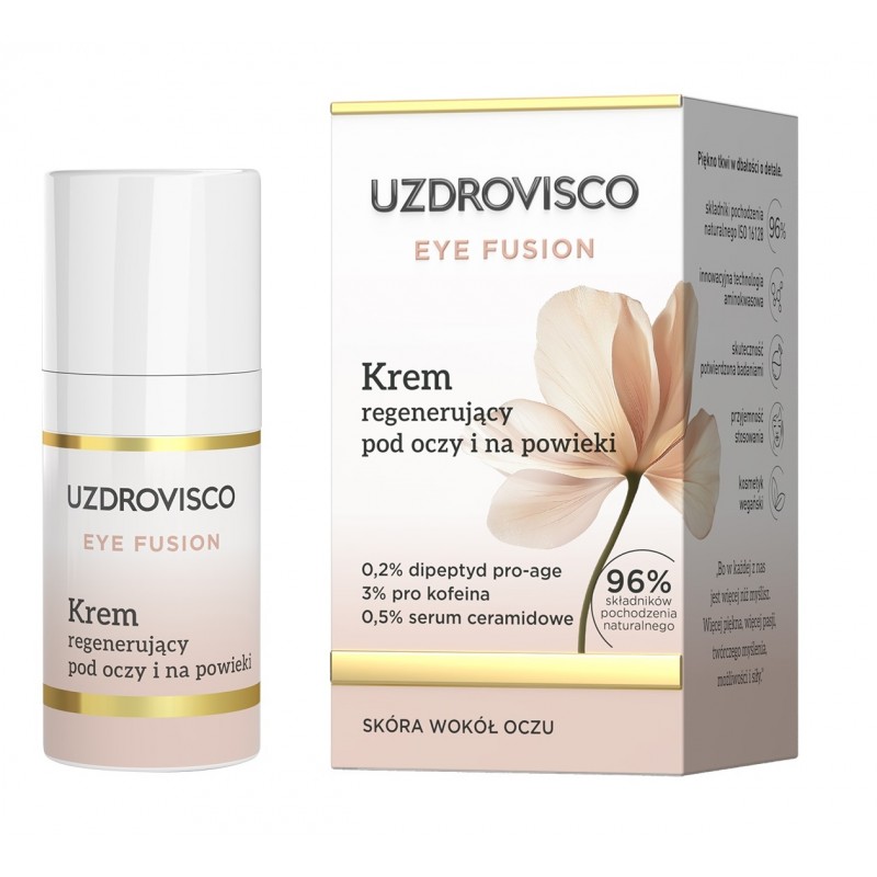 KREM POD OCZY I NA POWIEKI REGENERUJĄCY 15 ml - UZDROVISCO (EYE FUSION)